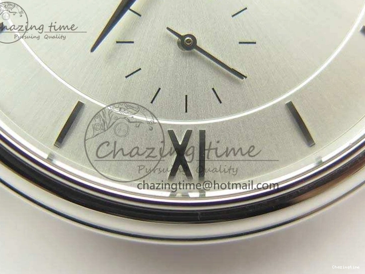 0310 FashionForward De Ville Prestige Real Power Reserve SS TW 1:1 Best Edition White Dial SS Markers On Leather Strap A 8095